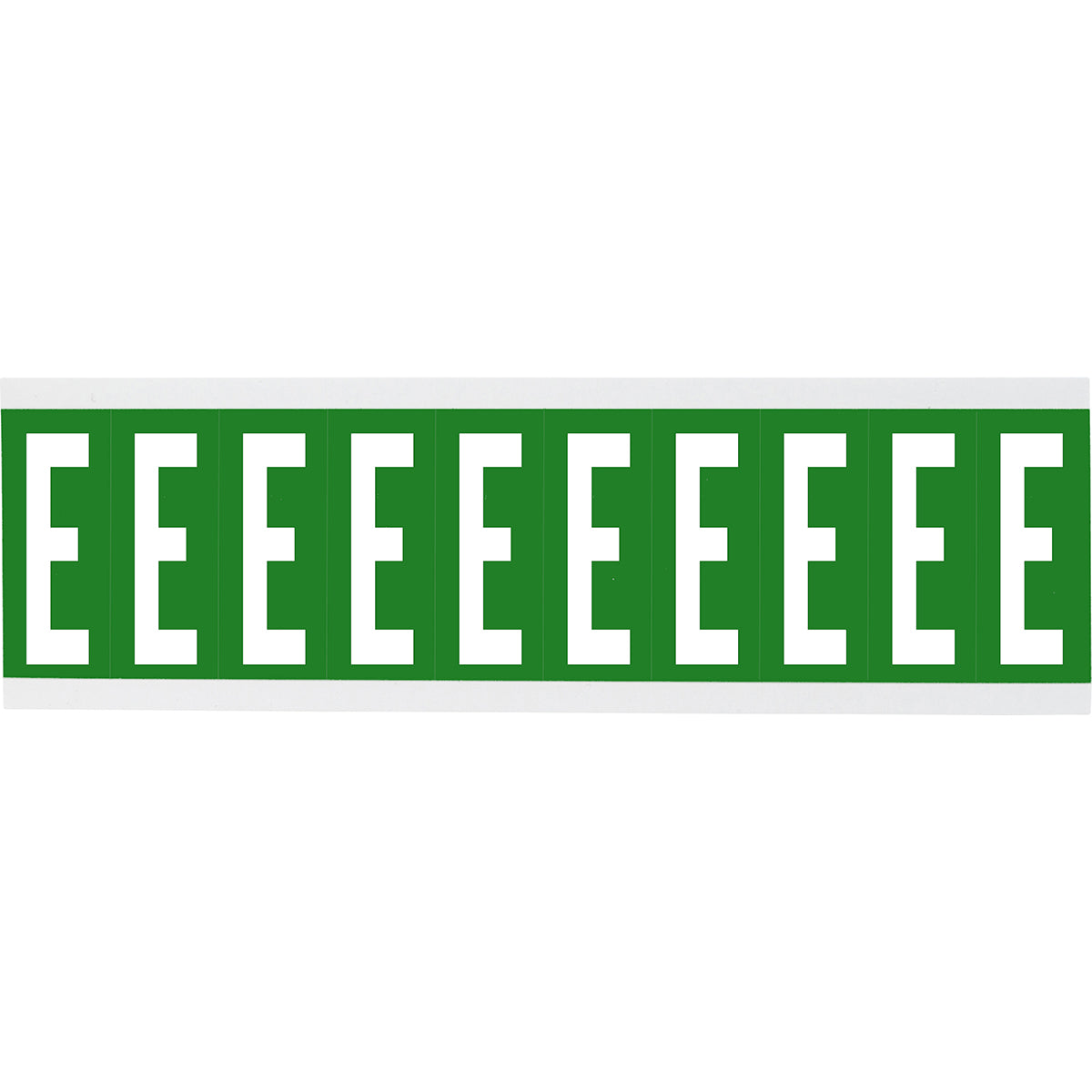 Chiffres ou lettres sur carte - 22 x 38 mm Blanc/Vert - E