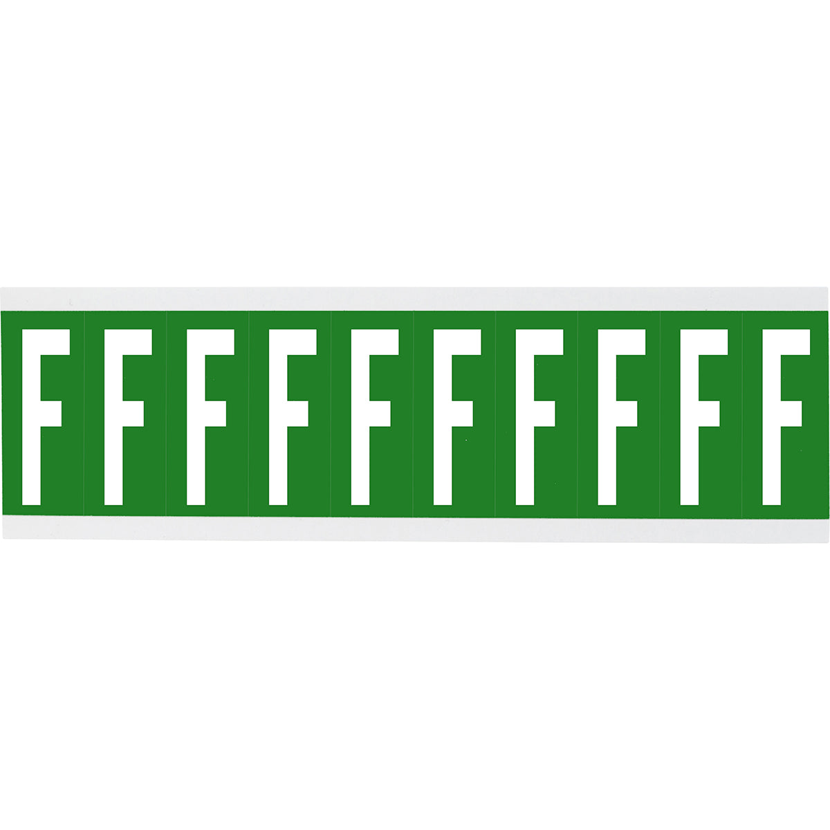 Chiffres ou lettres sur carte - 22 x 38 mm Blanc/Vert - F