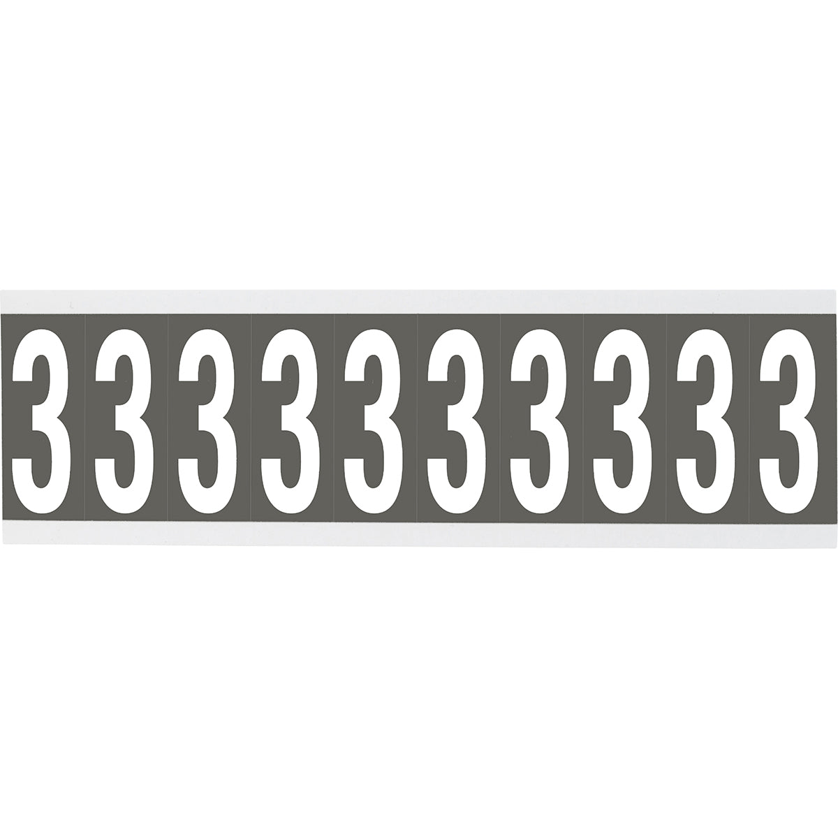 Zahlen oder Buchstaben auf Karte - 22 x 38 mm Weiss/Grau - 3