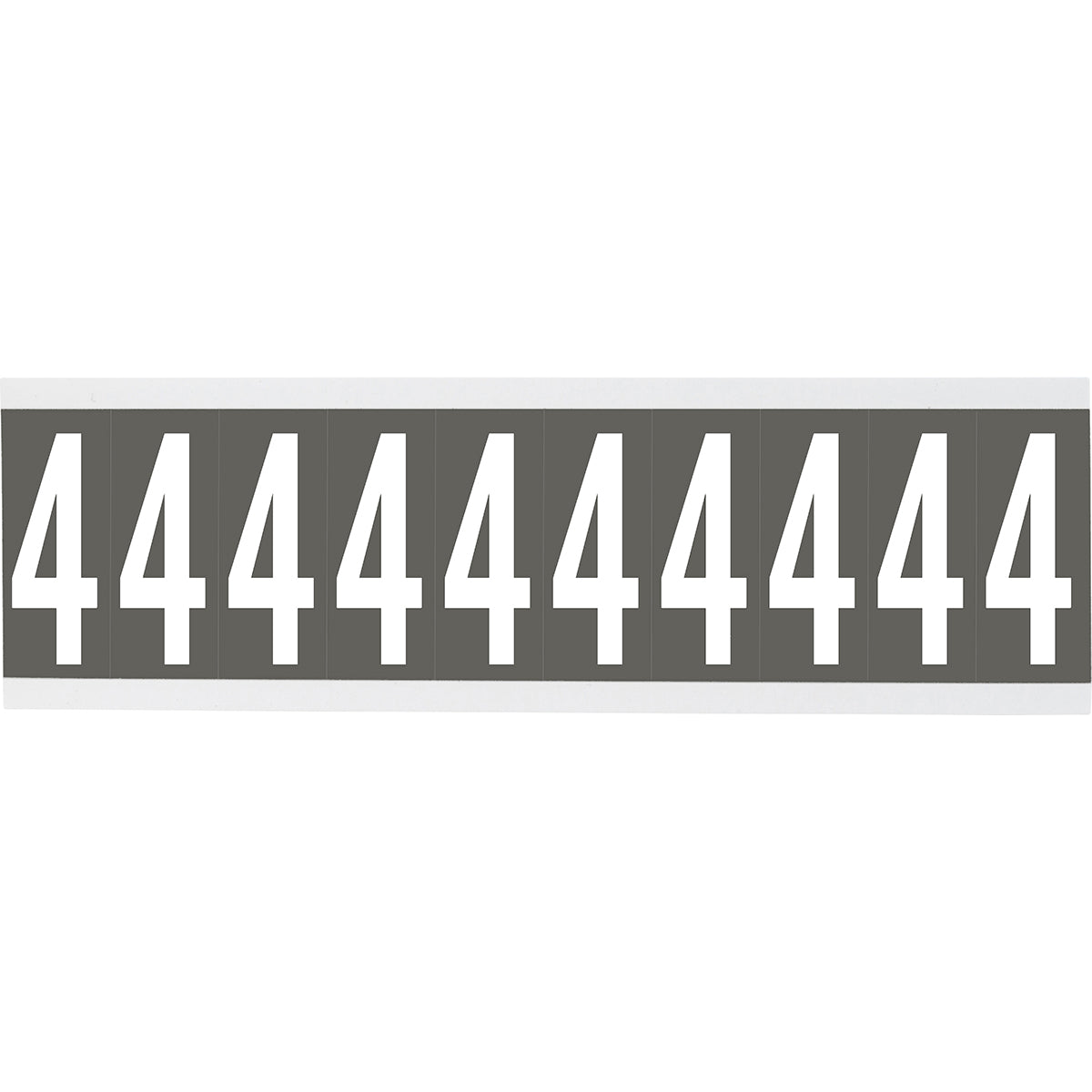 Numbers or letters on card - 22 x 38 mm White/Grey - 4