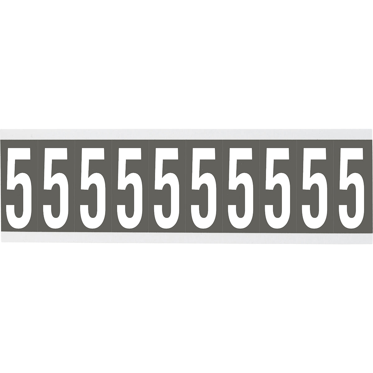 Numbers or letters on card - 22 x 38 mm White/Grey - 5