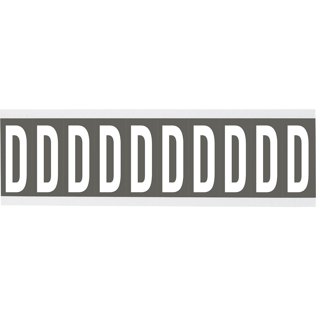 Zahlen oder Buchstaben auf Karte - 22 x 38 mm Weiss/Grau - D