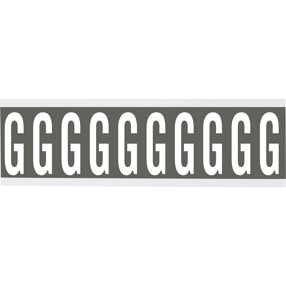 Numbers or letters on card - 22 x 38 mm White/Grey - G