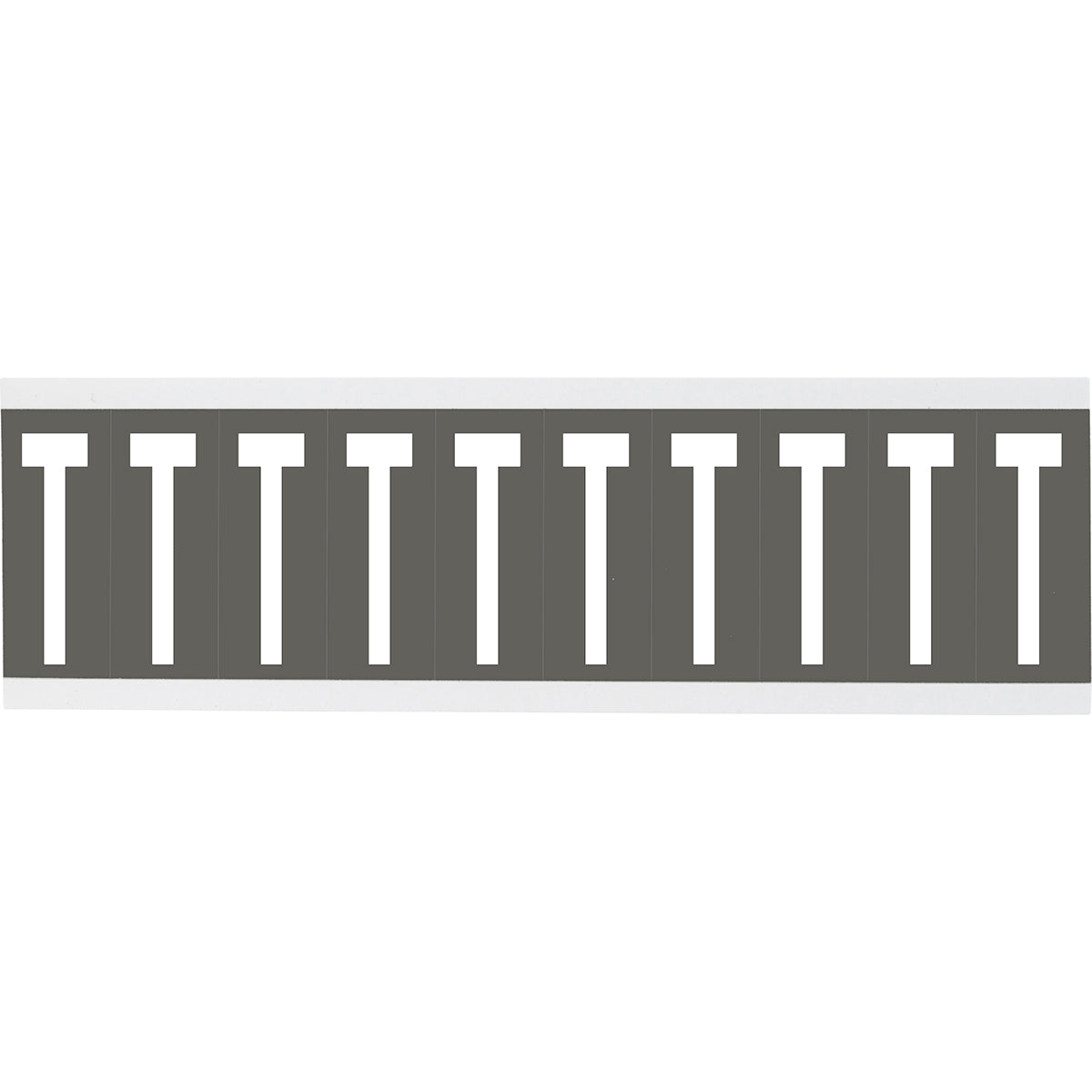 Numbers or letters on card - 22 x 38 mm White/Grey - T
