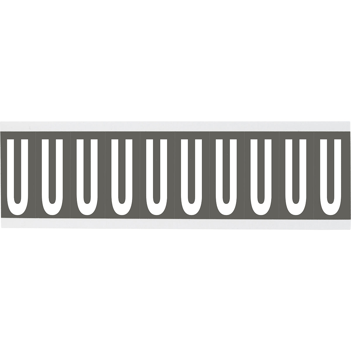 Chiffres ou lettres sur carte - 22 x 38 mm Blanc/Gris - U