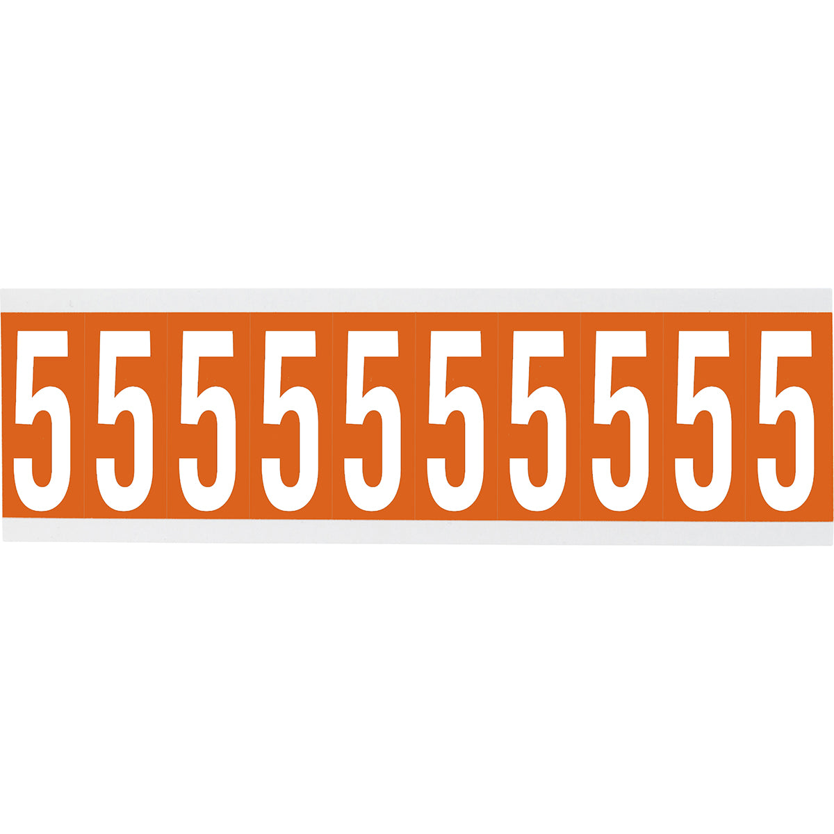Chiffres ou lettres sur carte - 22 x 38 mm Blanc/Orange - 5