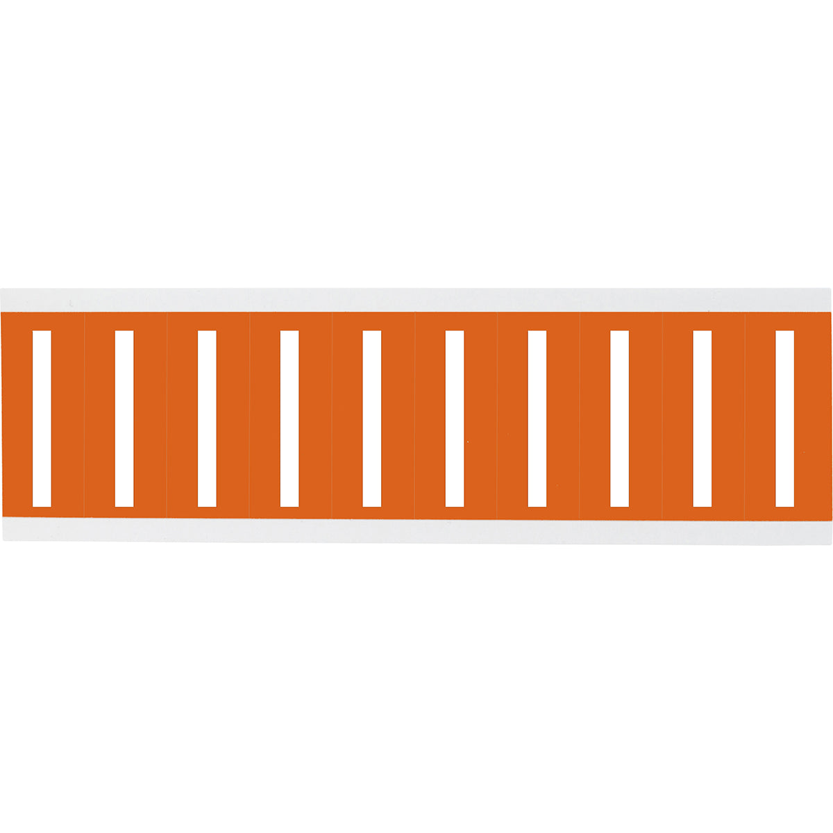 Chiffres ou lettres sur carte - 22 x 38 mm Blanc/Orange - I