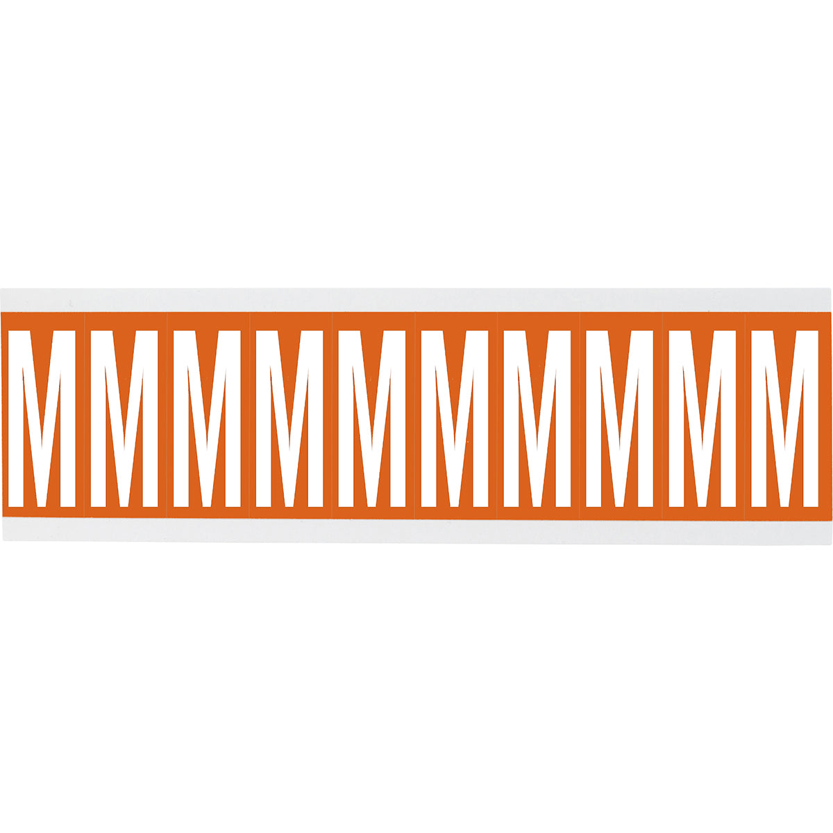 Chiffres ou lettres sur carte - 22 x 38 mm Blanc/Orange - M