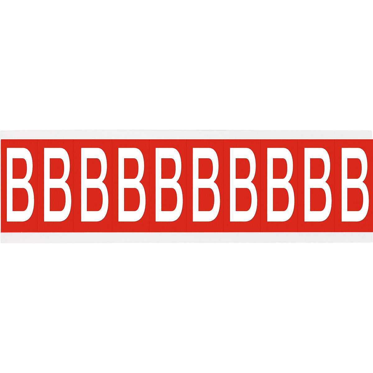 Chiffres ou lettres sur carte - 22 x 38 mm Blanc/Rouge - B