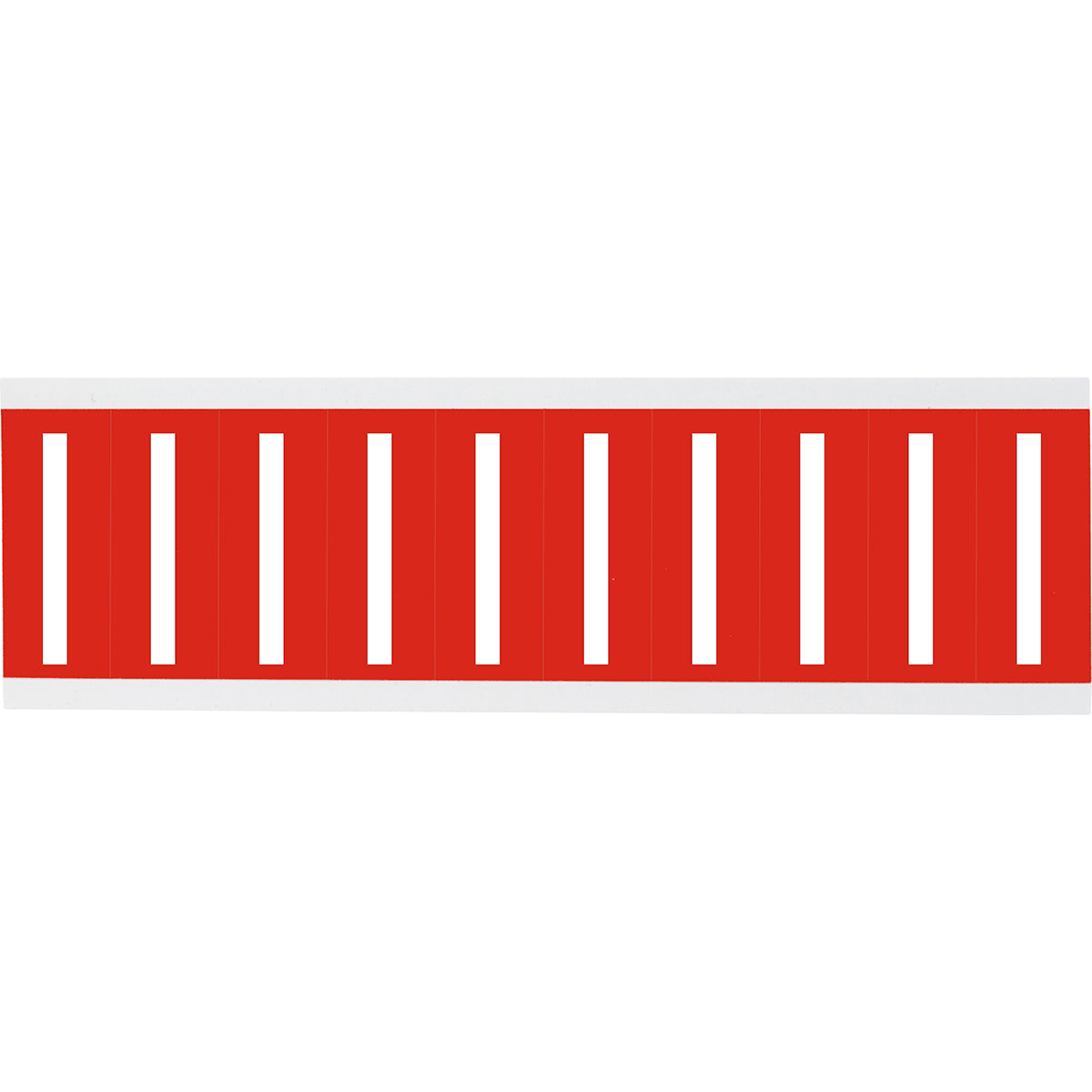 Chiffres ou lettres sur carte - 22 x 38 mm Blanc/Rouge - I