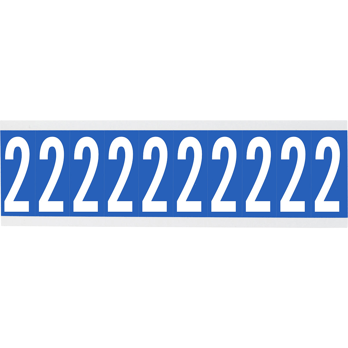 Chiffres ou lettres sur carte - 22 x 57 mm Blanc/Noir - 2