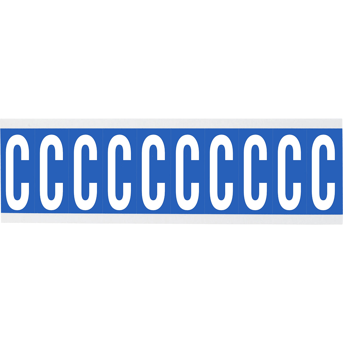 Zahlen oder Buchstaben auf Karte - 22 x 57 mm Weiss/Schwarz - C
