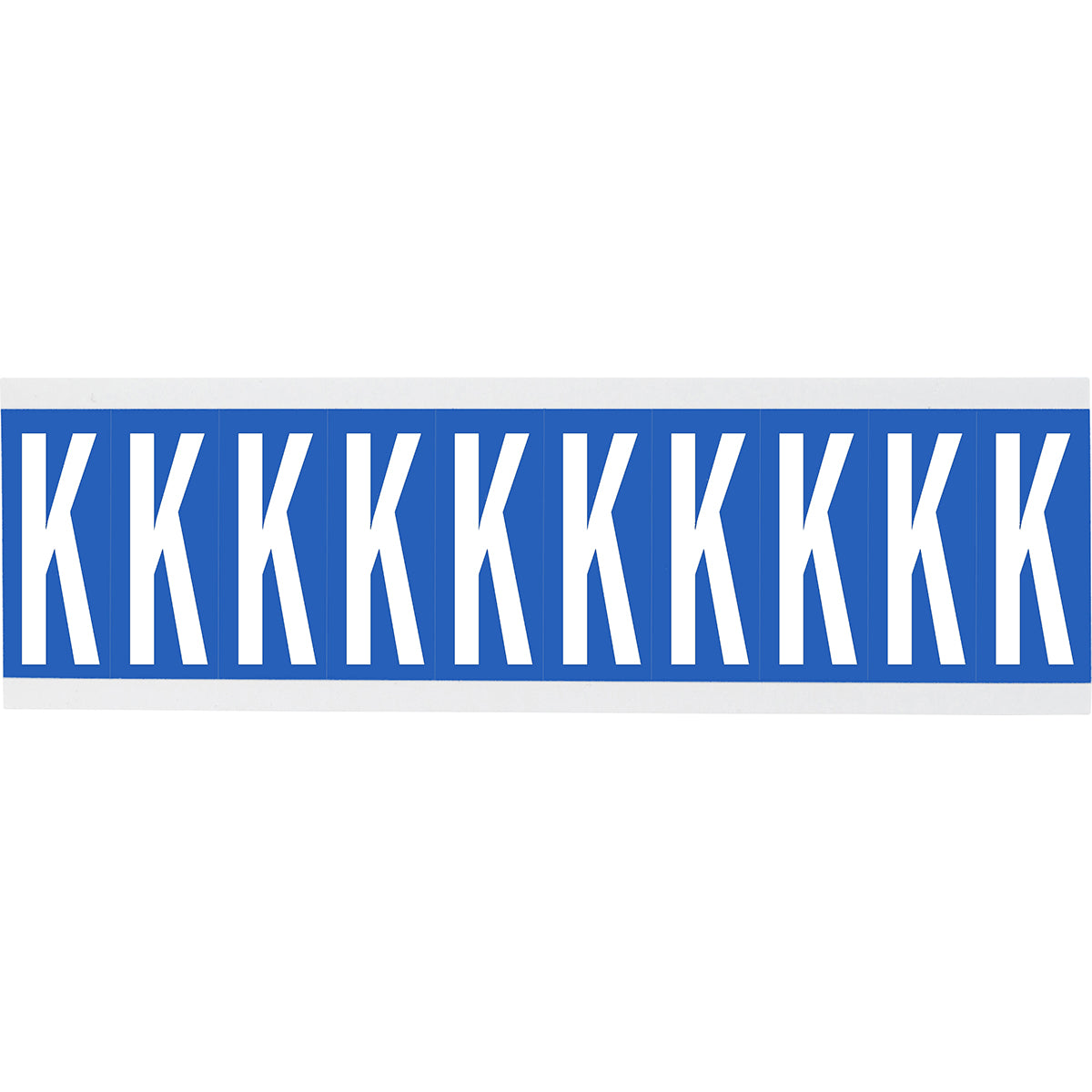 Zahlen oder Buchstaben auf Karte - 22 x 57 mm Weiss/Schwarz - K
