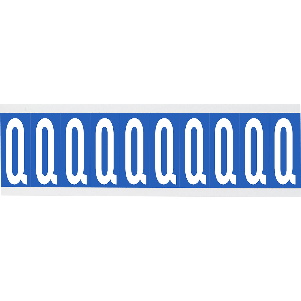 Numbers or letters on card - 22 x 57 mm White/Black - Q