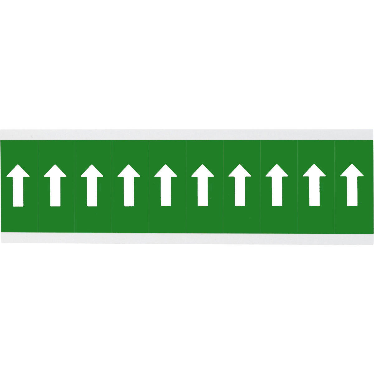 Chiffres ou lettres sur carte - 22 x 57 mm Blanc/Vert - Flèches