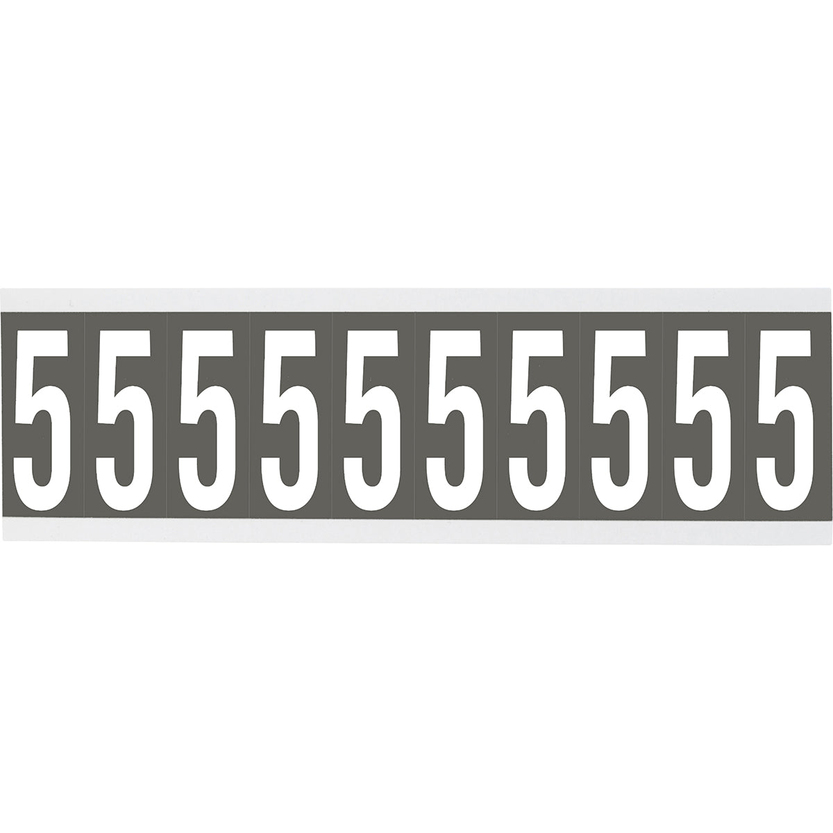 Chiffres ou lettres sur carte - 22 x 57 mm Blanc/Gris - 5