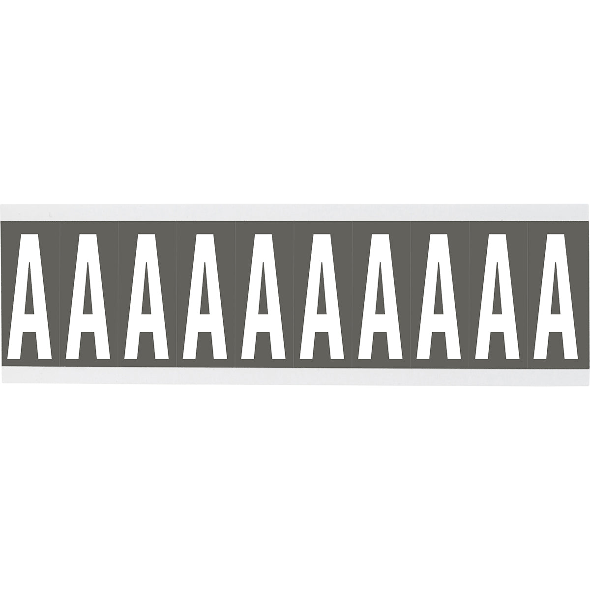 Chiffres ou lettres sur carte - 22 x 57 mm Blanc/Gris - A