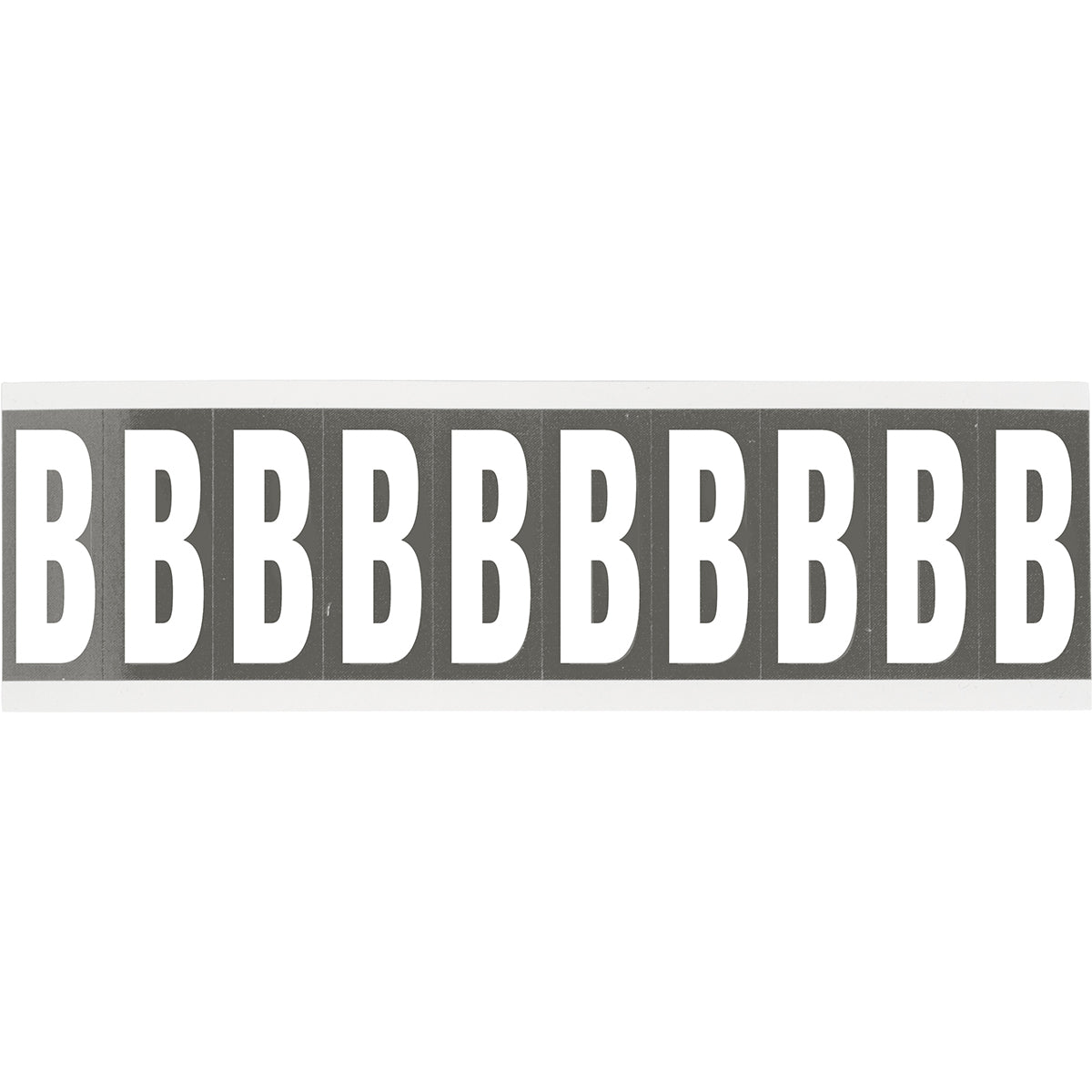 Chiffres ou lettres sur carte - 22 x 57 mm Blanc/Gris - B