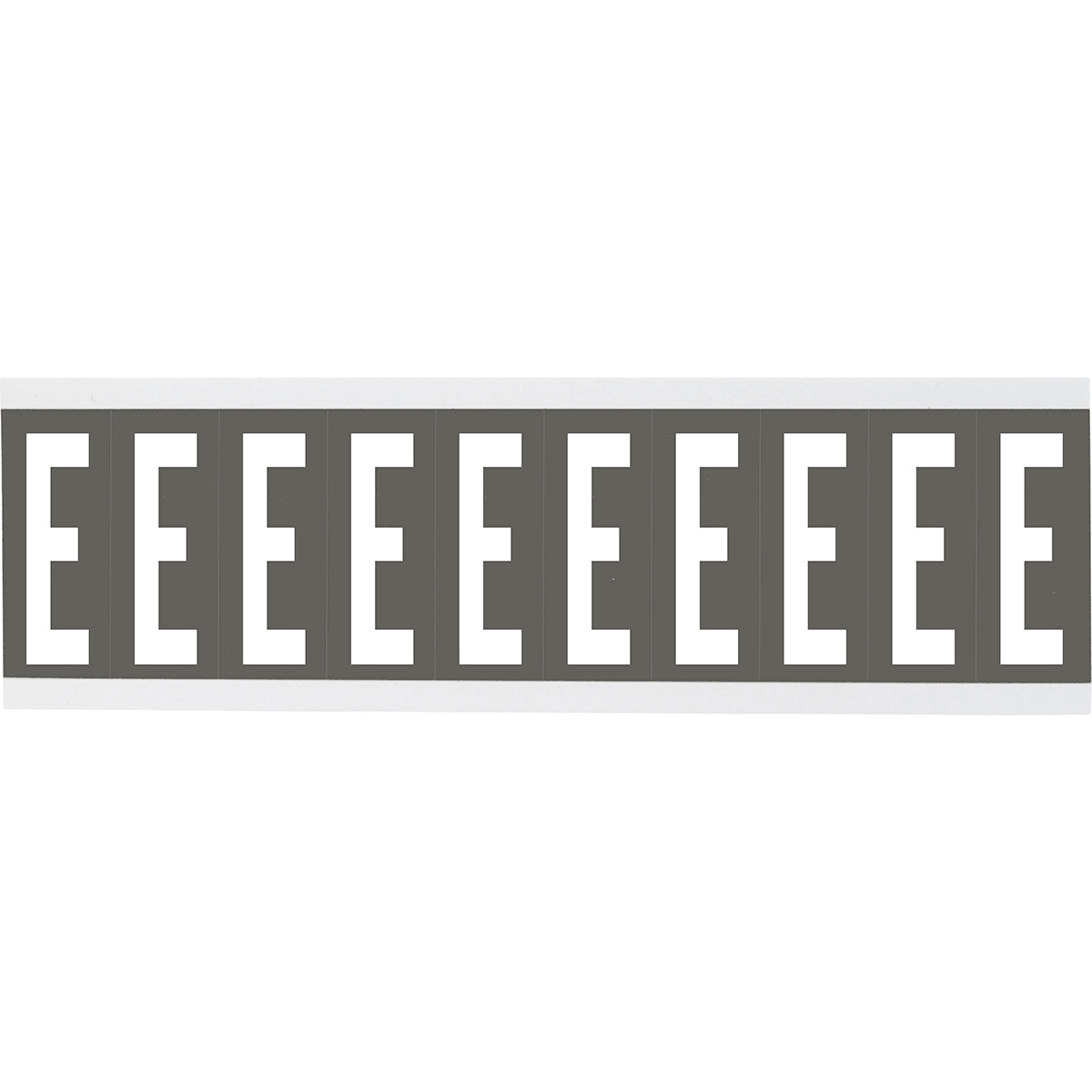 Chiffres ou lettres sur carte - 22 x 57 mm Blanc/Gris - E