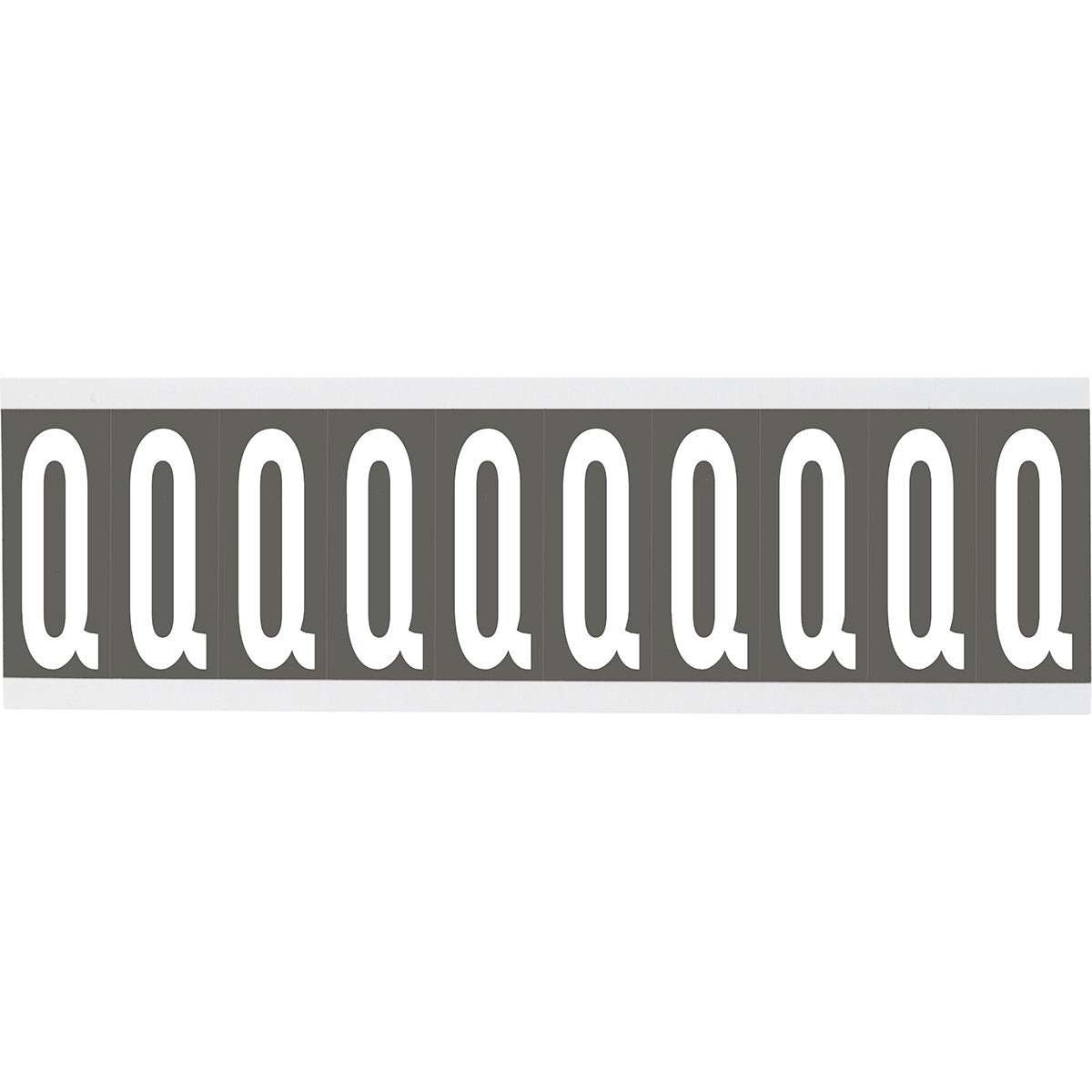 Chiffres ou lettres sur carte - 22 x 57 mm Blanc/Gris - Q
