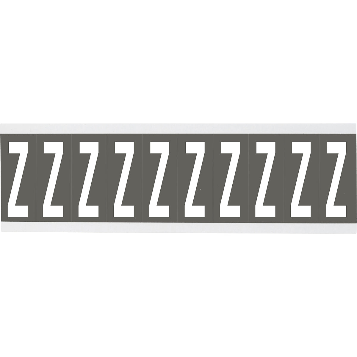 Chiffres ou lettres sur carte - 22 x 57 mm Blanc/Gris - Z