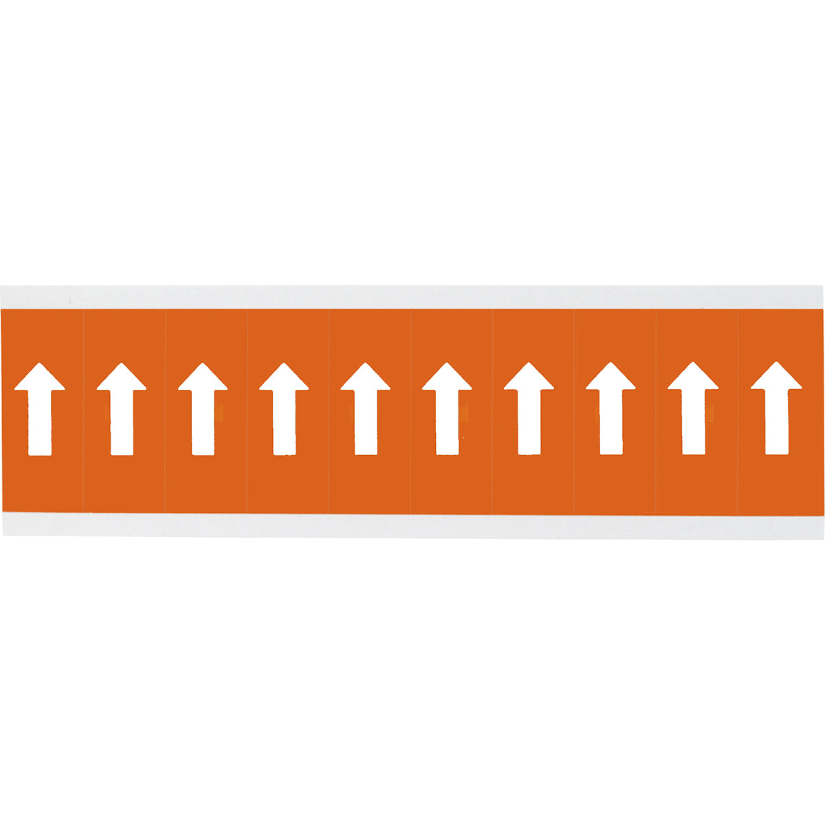 Chiffres ou lettres sur carte - 22 x 57 mm Blanc/Orange - Flèches