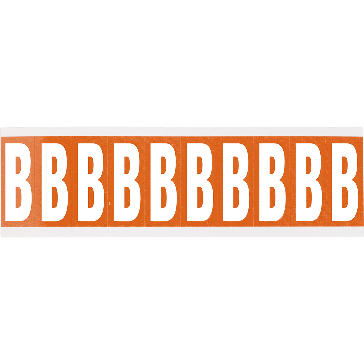 Chiffres ou lettres sur carte - 22 x 57 mm Blanc/Orange - B