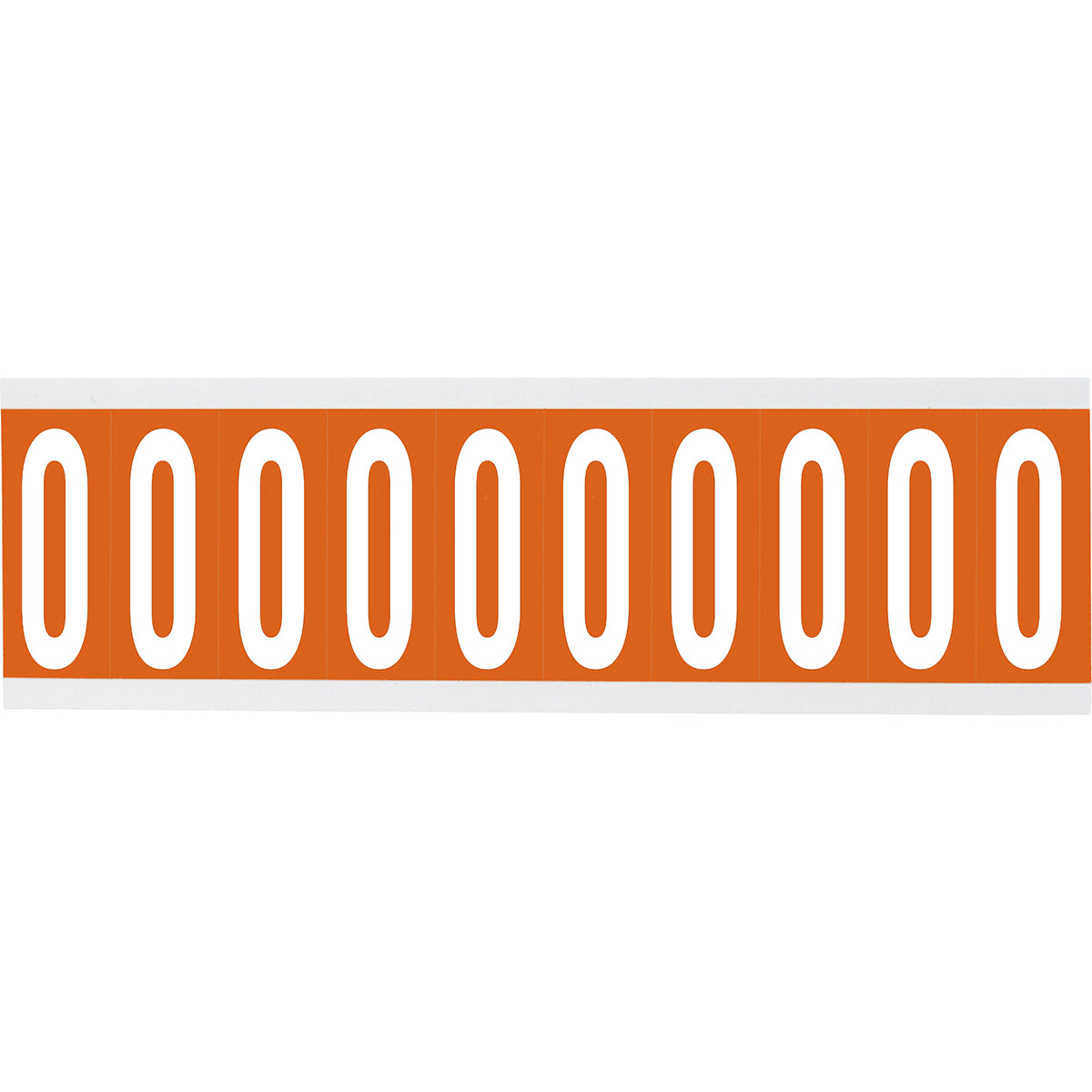 Chiffres ou lettres sur carte - 22 x 57 mm Blanc/Orange - O