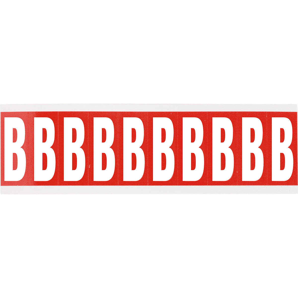 Chiffres ou lettres sur carte - 22 x 57 mm Blanc/Rouge - B