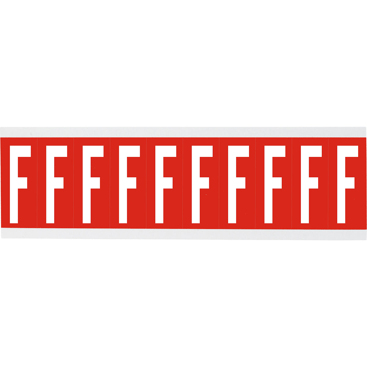 Chiffres ou lettres sur carte - 22 x 57 mm Blanc/Rouge - F