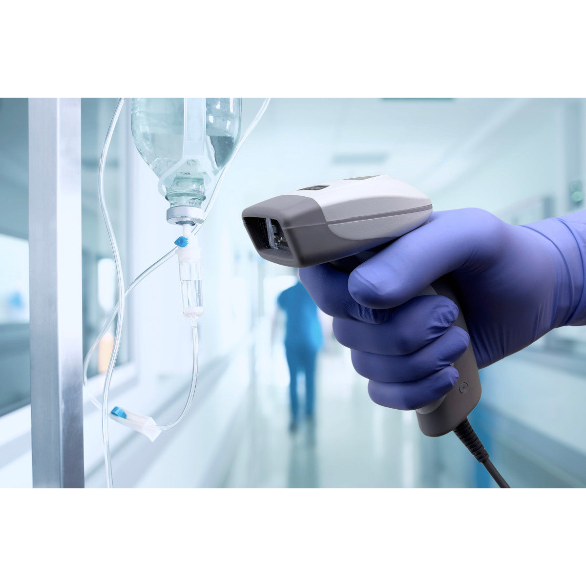 CR1500 hellgrau kabelgebunden CS mit Griff, nur Lesegerät