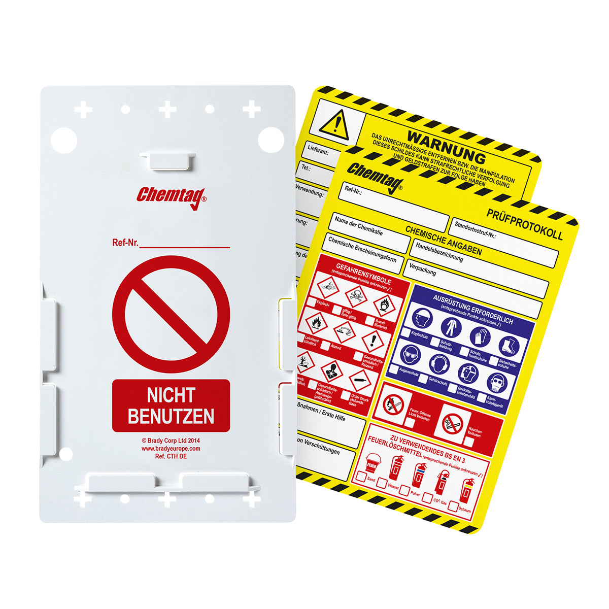 Chemtag-Einsteckschild