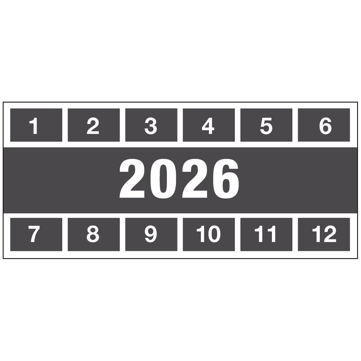 Inspection stickers 26 57x25 B-500