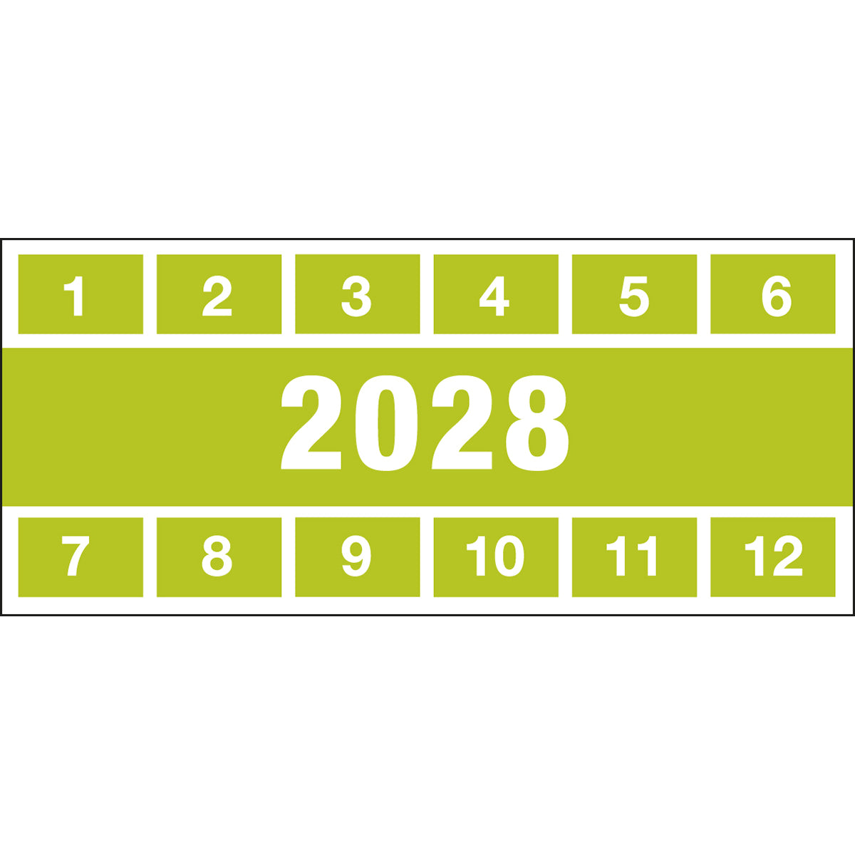 Inspection stickers 28 57x25 B-500