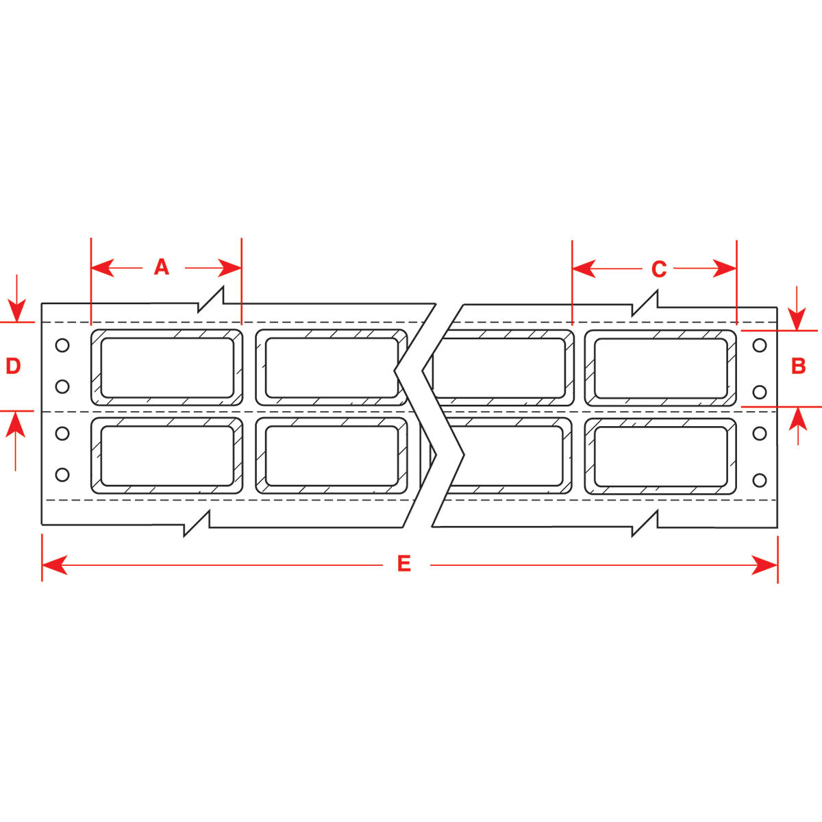 PermaShield Etiketten für Nadeldrucker