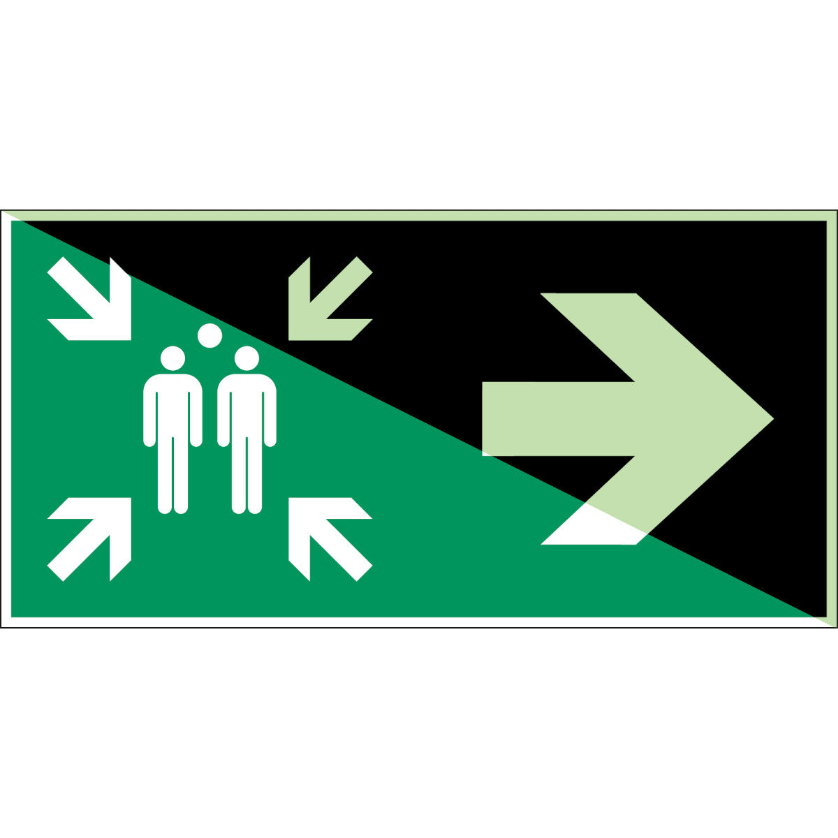 Photoluminescent safety signs