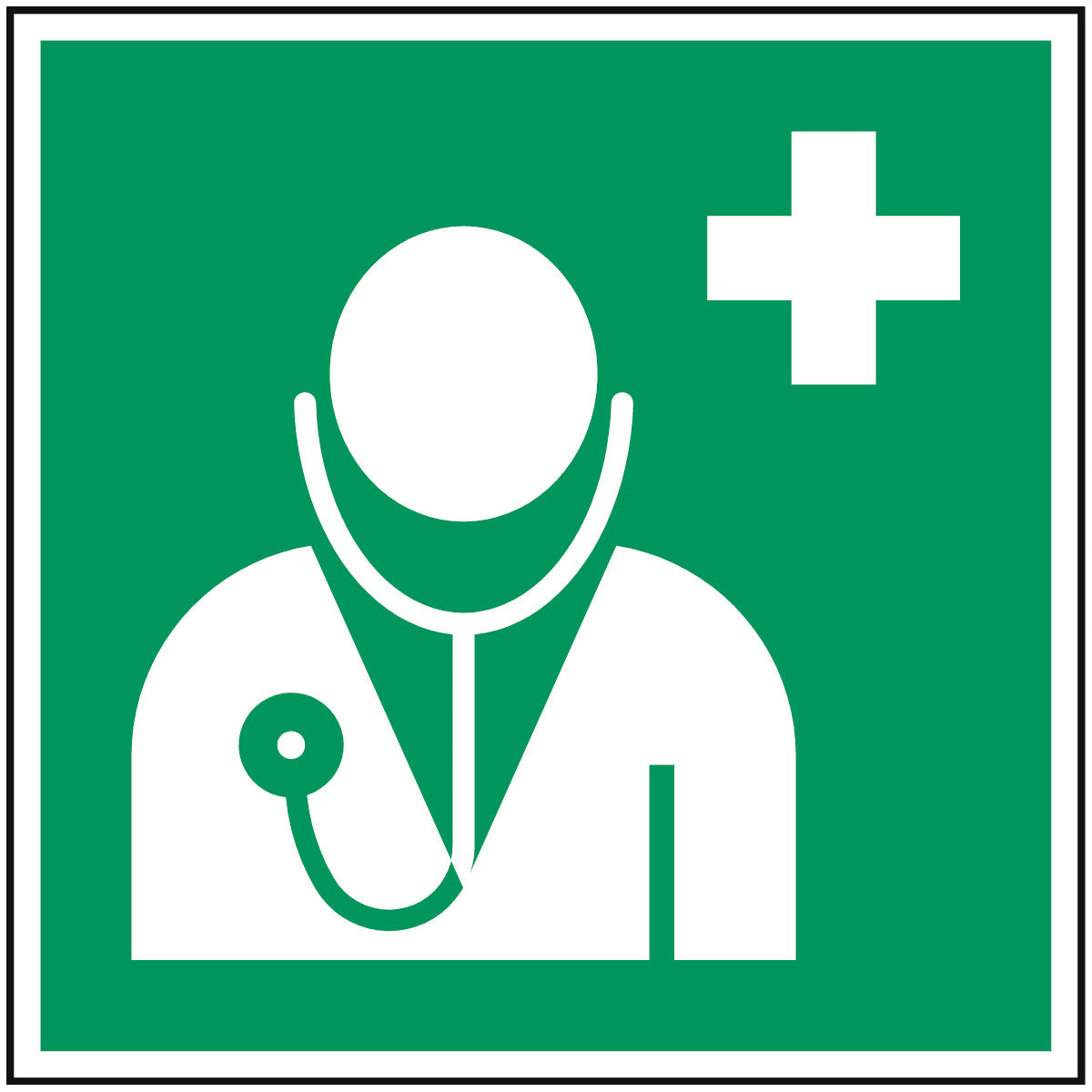 ISO safety sign - doctor