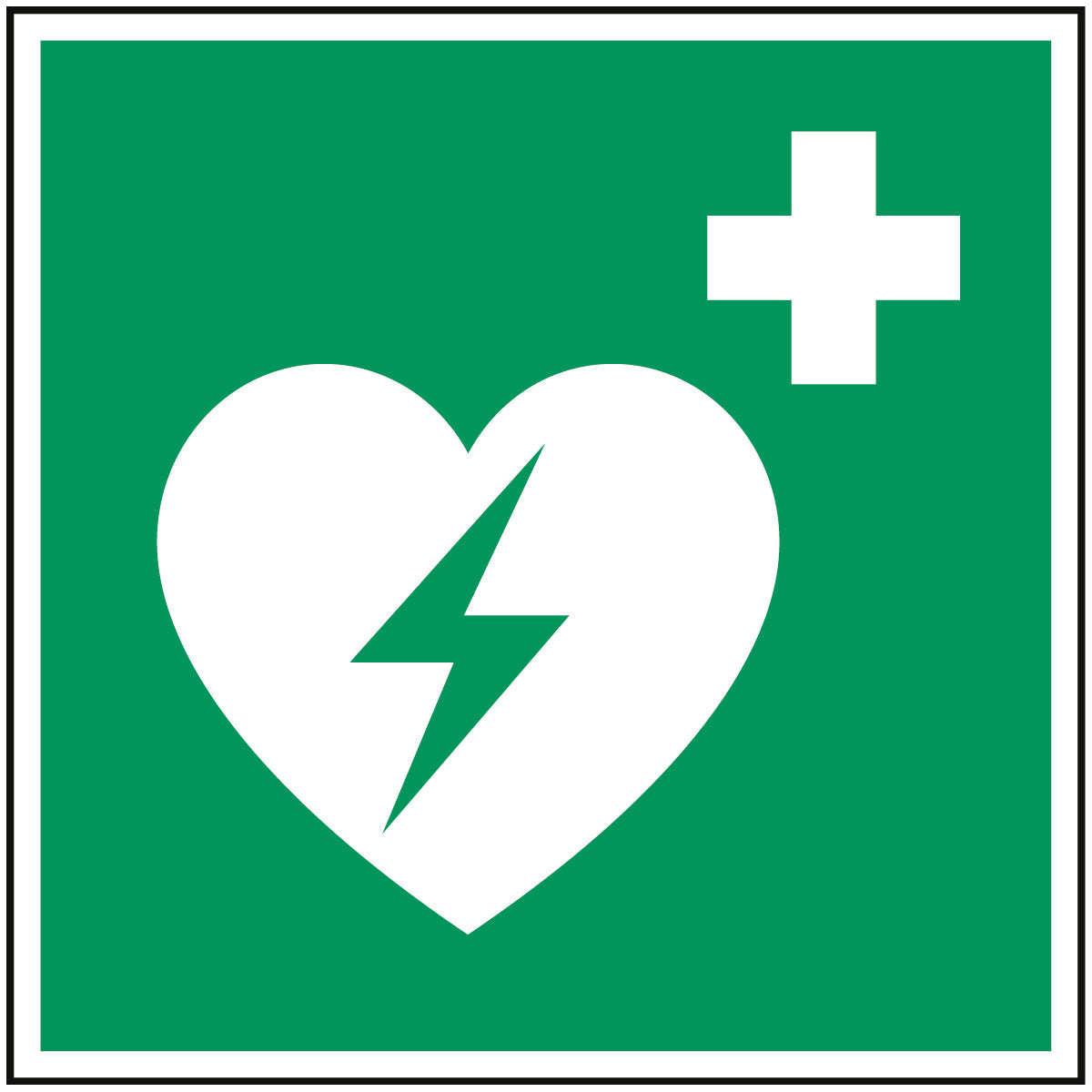 ISO safety marking - defibrillator