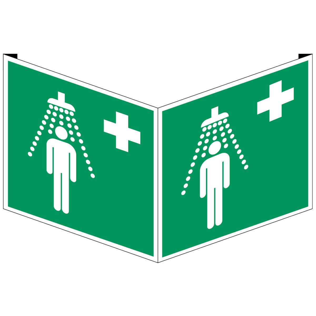 ISO safety sign - emergency shower