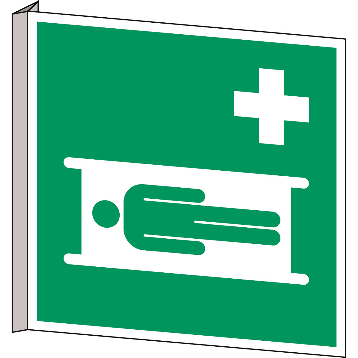 ISO safety sign - stretcher