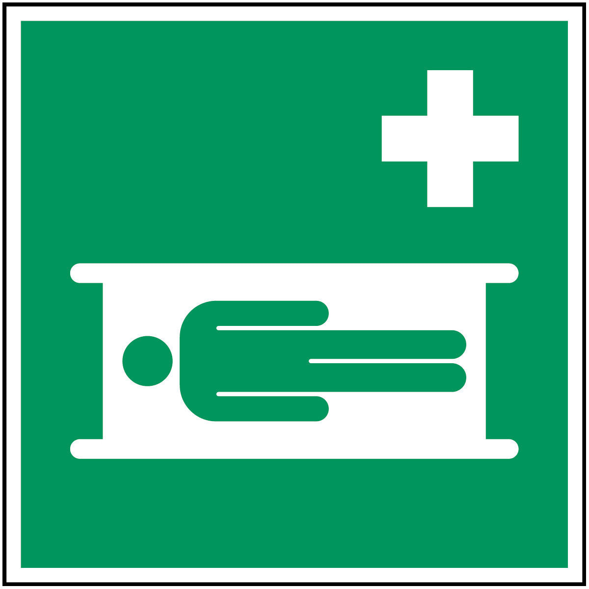 ISO safety sign - stretcher