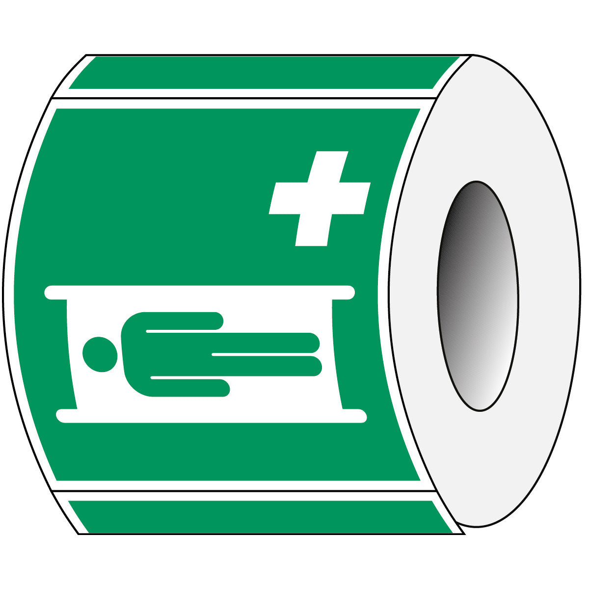 ISO safety sign - stretcher