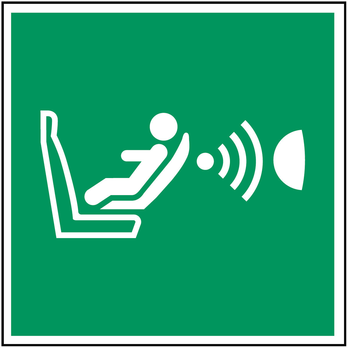 ISO safety marking - Automatic child seat detection and orientation (CPOD)