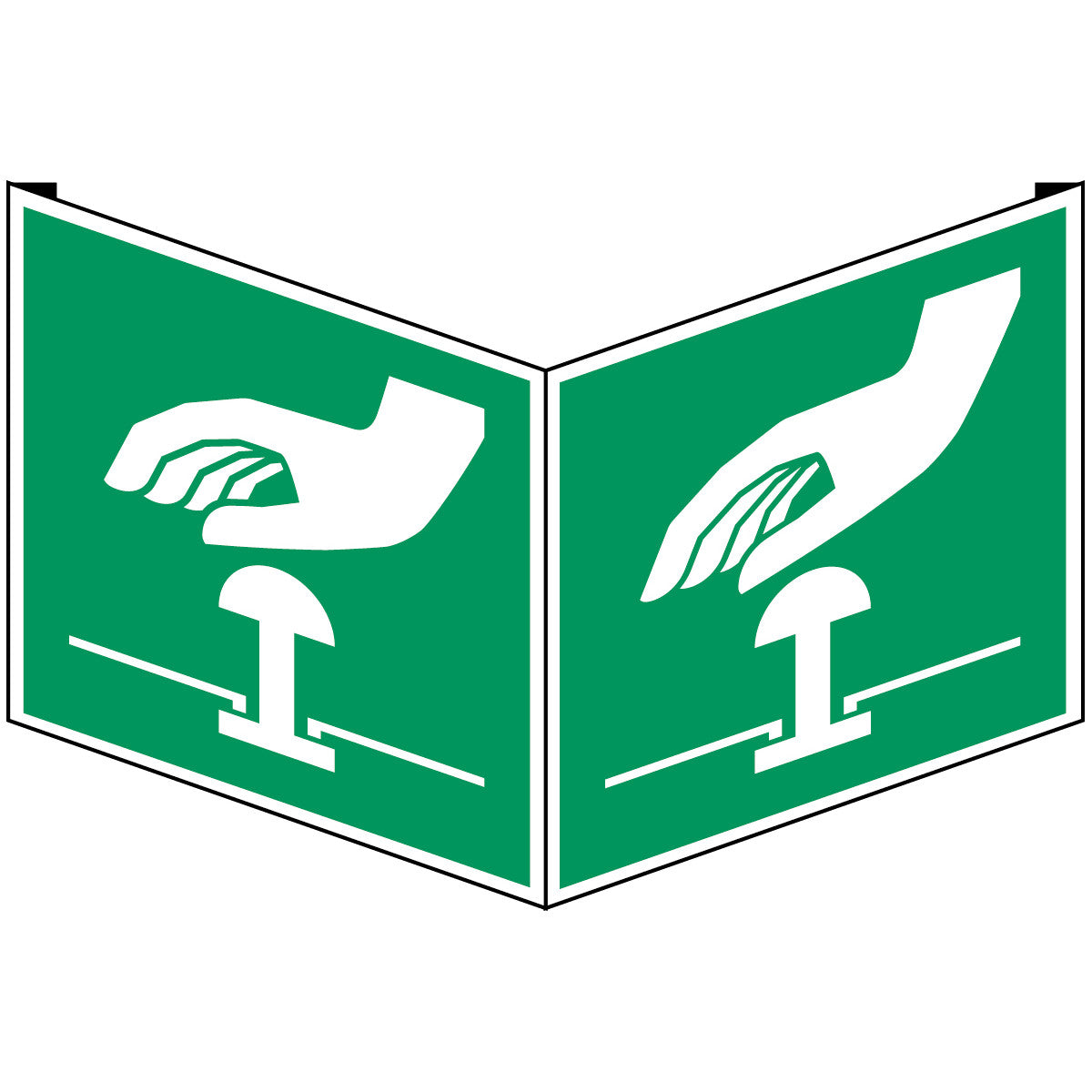 ISO safety sign - emergency stop switch