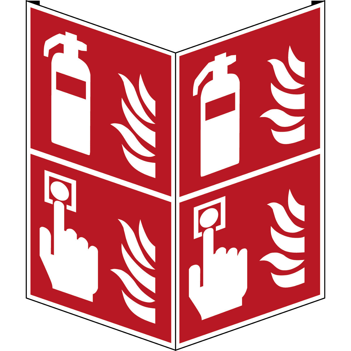 Feuerlöschschlauch und Brandmelder – ISO 7010