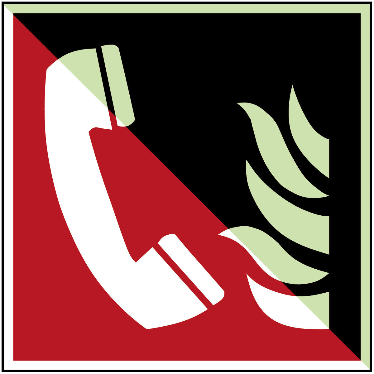 Langnachleuchtende Sicherheitsschilder