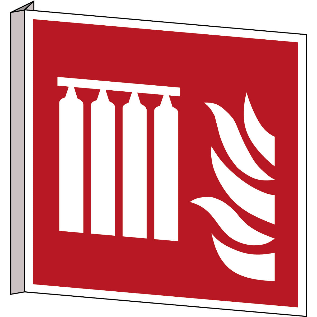 Fest eingebaute Feuerlöschmittel-Batterie – ISO 7010