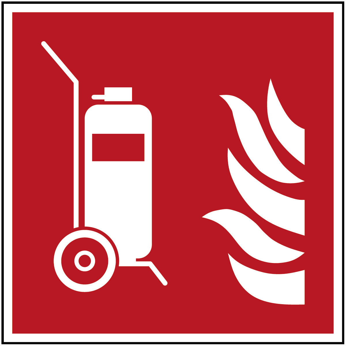 Fahrbarer Feuerlöscher – ISO 7010