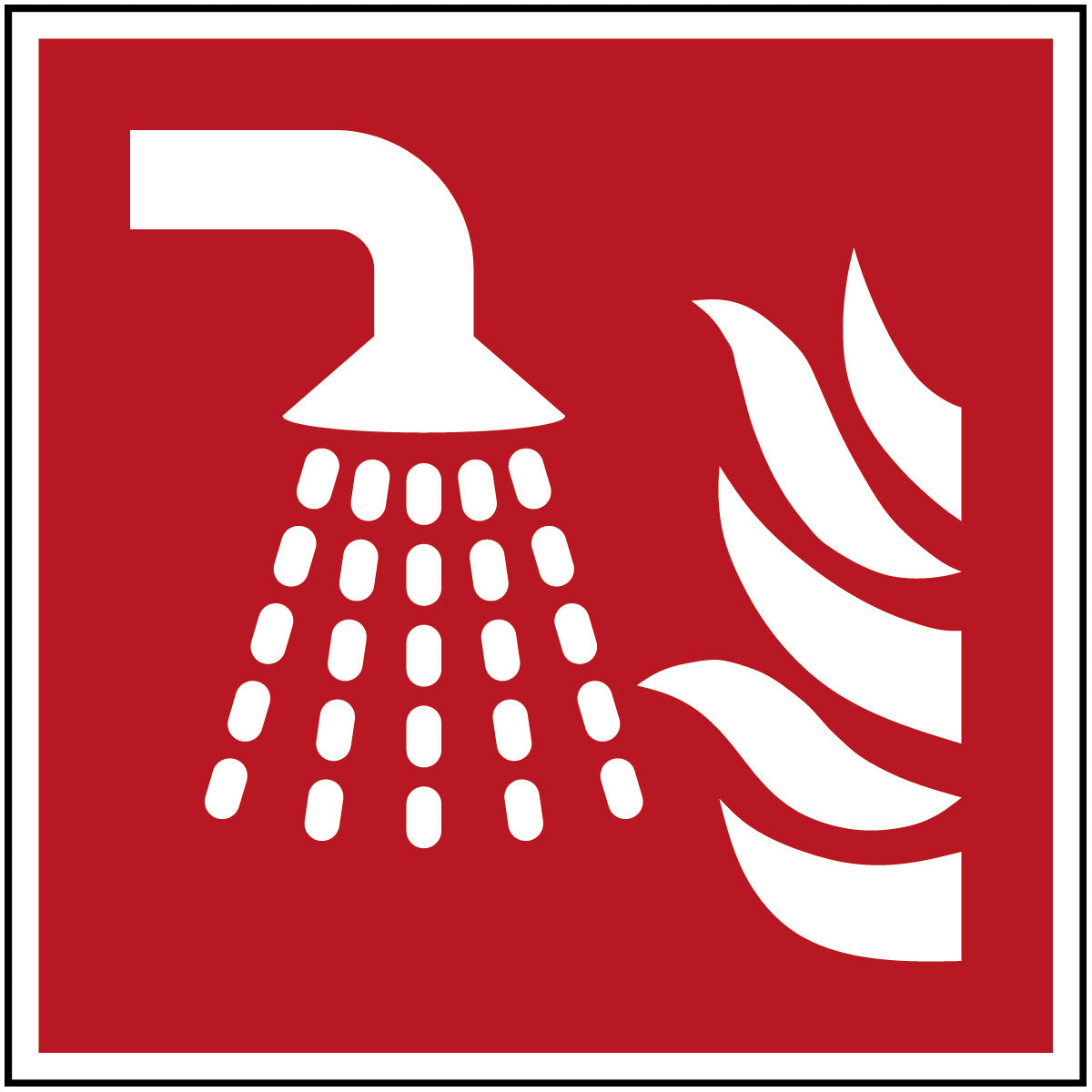 Wassernebelrohr – ISO 7010