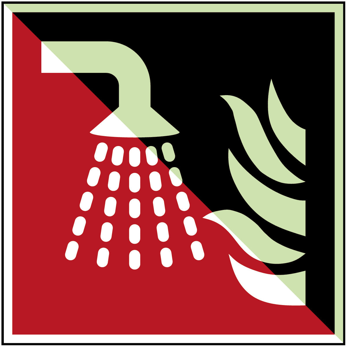 Wassernebelrohr – ISO 7010